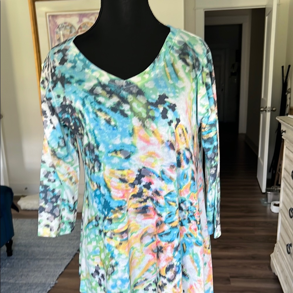 Vibrant Abstract Women's Blouse